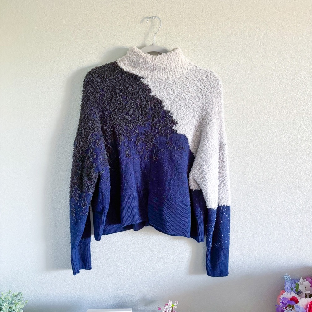 Multi Color Turtle Neck Sweater